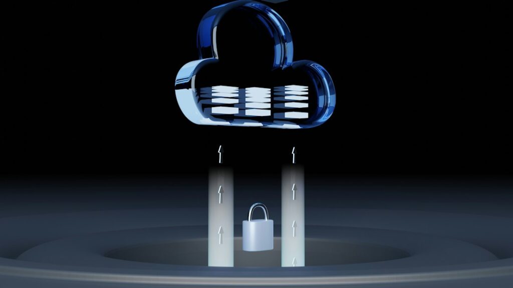 Cloud security lock illustration representing risks from third-party Microsoft 365 app permissions