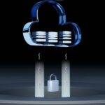 Cloud security lock illustration representing risks from third-party Microsoft 365 app permissions